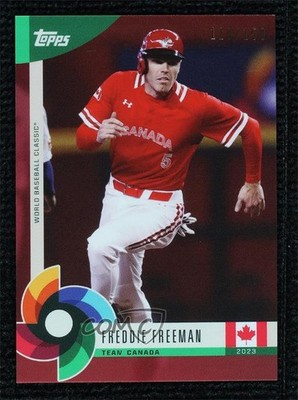 2023 World Baseball Classic Global Stars Dark Red /150 Freddie Freeman #44 03wr