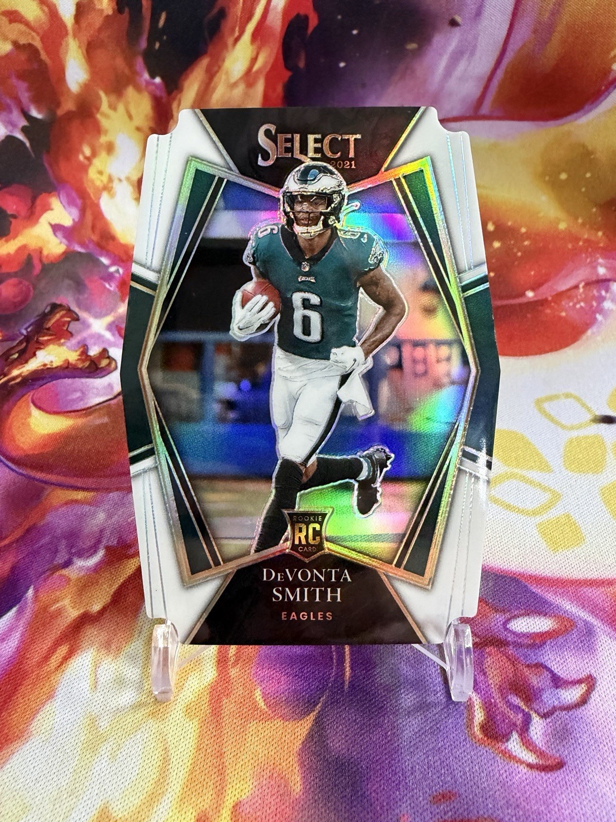 2021 Panini Select - Premier Level Devonta Smith #149 White /99 Die-Cut (RC)