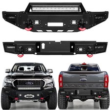 Vijay For 2019-2023 Ford Ranger Steel Frontrear Bumper Wwinch Plateled Lights Vijay For 2019-2023 Ford Ranger Steel Frontrear Bumper Wwinch Plateled Lights