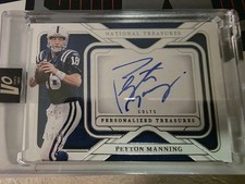 2024 Panini National Treasures Peyton Manning Auto Personalized Treasures