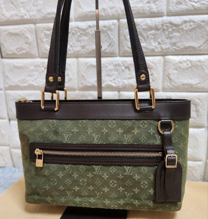 LOUIS VUITTON Monogram Mini Lucille PM Hand Bag TST Khaki from Japan