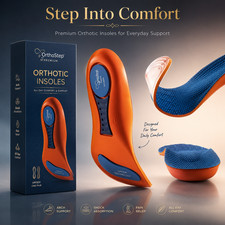 Heavy Duty Orthotic Arch Support Insoles, Shock Absorbing Orthopedic insoles New