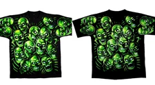 JUICY J STAY FLY SKULL PILE THREE 6 MAFIA 3D T Shirt Full Size S-5XL QT1520