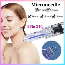 10PCS Crystal Nanosoft Microneedle 3Pin Three Needles Anti Aging Eyes Neck Lines