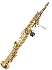 Cadeson Saxophone S-208l Tested Working Cadson Soprano Lacquer Wind Used