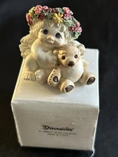 NEW 1996 Dreamsicles PLAYMATES 1.5” Cherub Teddy Bear Stocking Stuffer Gift