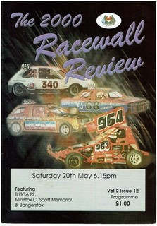 COWDENBEATH STOCK CAR PROG 20th MAY 2000 COPY NEWSPAPER MEETING REPORT
