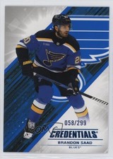 2024-25 Upper Deck Credentials Blue 58/299 Brandon Saad #76 f6d