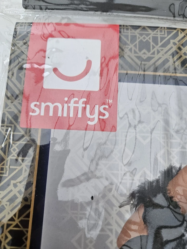 Disfraz Smiffys Flapper Negro Vestido Corto Diadema y Guantes Años 20 Razzl Grande Foto 4 de 4