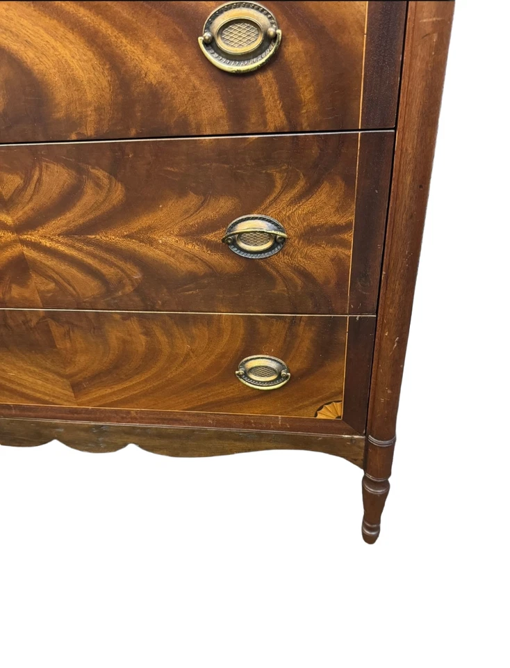 Cajonera vintage John Widdicomb caoba - Cómoda con 4 cajones, alrededor de 1940 Foto 4 de 4