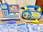 Handy Manny Fix It  Radio and Phone With Screw Drivers Mattel Tested And Working — photo 1