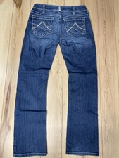 Ariat REAL Denim Mid Rise Straight Icon Women  s Jeans Size 30R