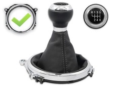For Audi Tt 8j 06-14 Gear Shift Gaiter Leather S. Gray Gear Knob Frame