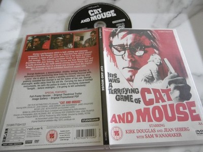 Cat and Mouse DVD PAL Reg 2 Slimline Netzwerk 15 Drama Kirk Douglas