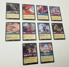 Disney Lorcana Theme: Aladdin Theme Lot of 10 cards Aladdin, Jasmine, Genie