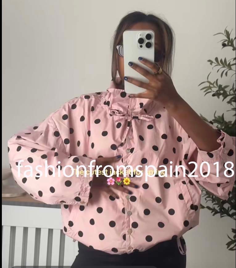 最終価格ZARA レディース ポルカドットジャケット ライトピンク XS ZARA NEW WOMAN POLKA DOT JACKET LIGHT PINK XS-XXL 4341/730/644 | eBay