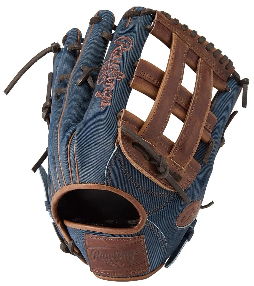 Gant Baseball Rawlings Gaucher – Cuir Marron, Modèle Catcher, Occasion NYC