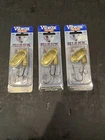 Blue Fox Vintage Vibrax Spinner Lot If 3 Baits 7/16oz Gold #5 Blade