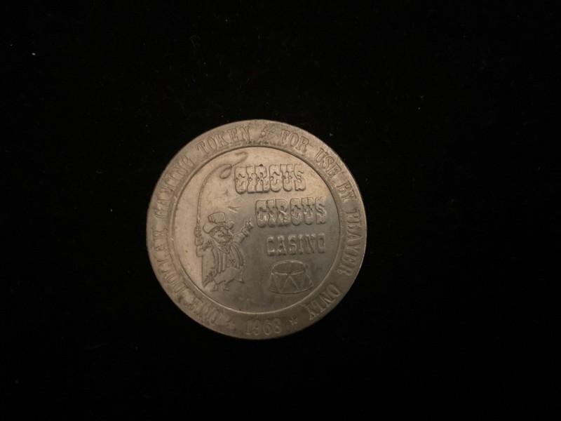 Circus Circus Las Vegas $1 1968 Gaming Token