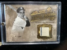 2005 SP Legendary Cuts - Lasting Legends Yogi Berra #LL-YB Gold Jerseys /75 