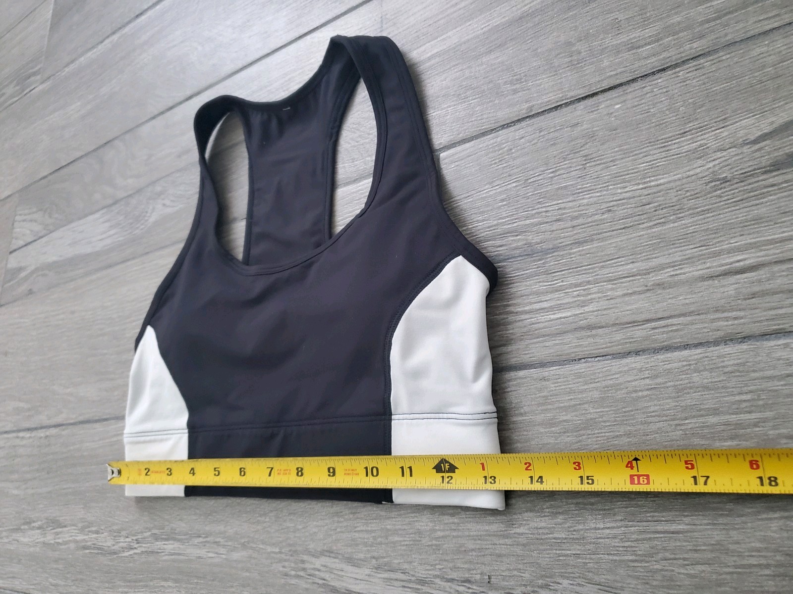 Fabletics black white padded active athletic spor… - image 2