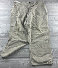 Carhartt Work Pants Khaki Relaxed Fit Mens Utility Carpenter Pants Canvas