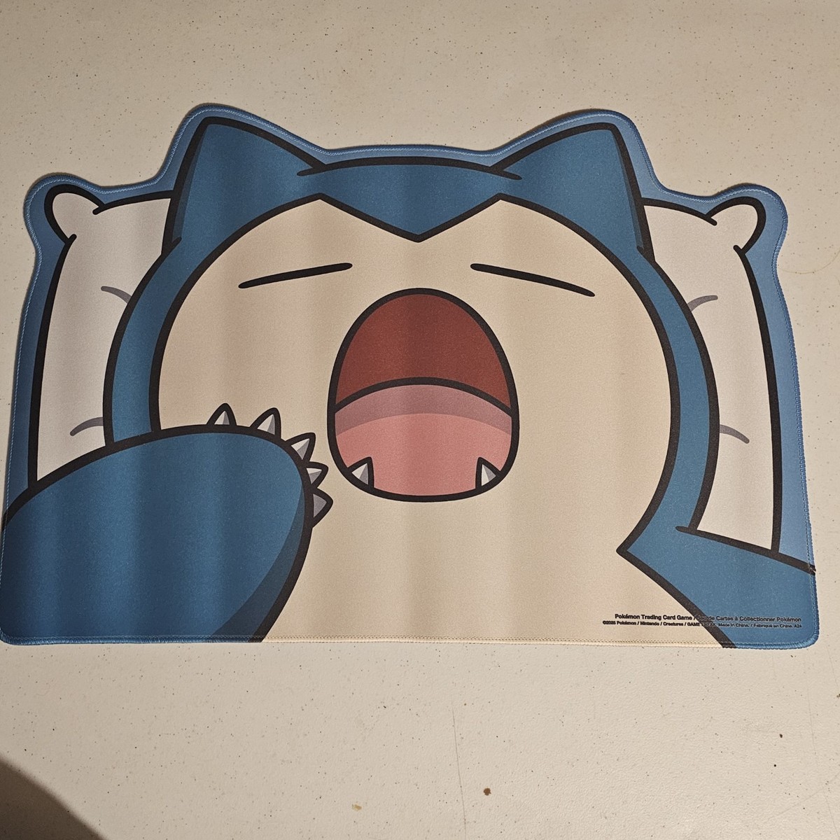 Snorlax Pokemon Center Exclusive Die Cut Playmat - Brand New