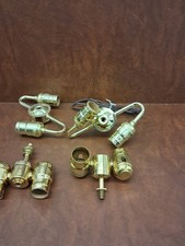 Lot Of 4 Double Socket Head Shells In Brass Finish