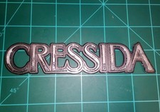Vintage Cressida Car Emblem Chrome Black Plastic W Patina Toyota Vintage Cressida Car Emblem Chrome Black Plastic W Patina Toyota