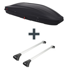 Dachbox G3 Spark 480 + Dachträger Menabo Ariete für Mini Clubman Typ R55 NEU Set