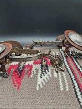 Vintage E. Garcia Silver Overlay Spurs