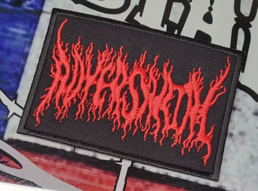 EMBROIDERED ADVERSARIAL DEATH METAL PATCH (Please Read Ad)