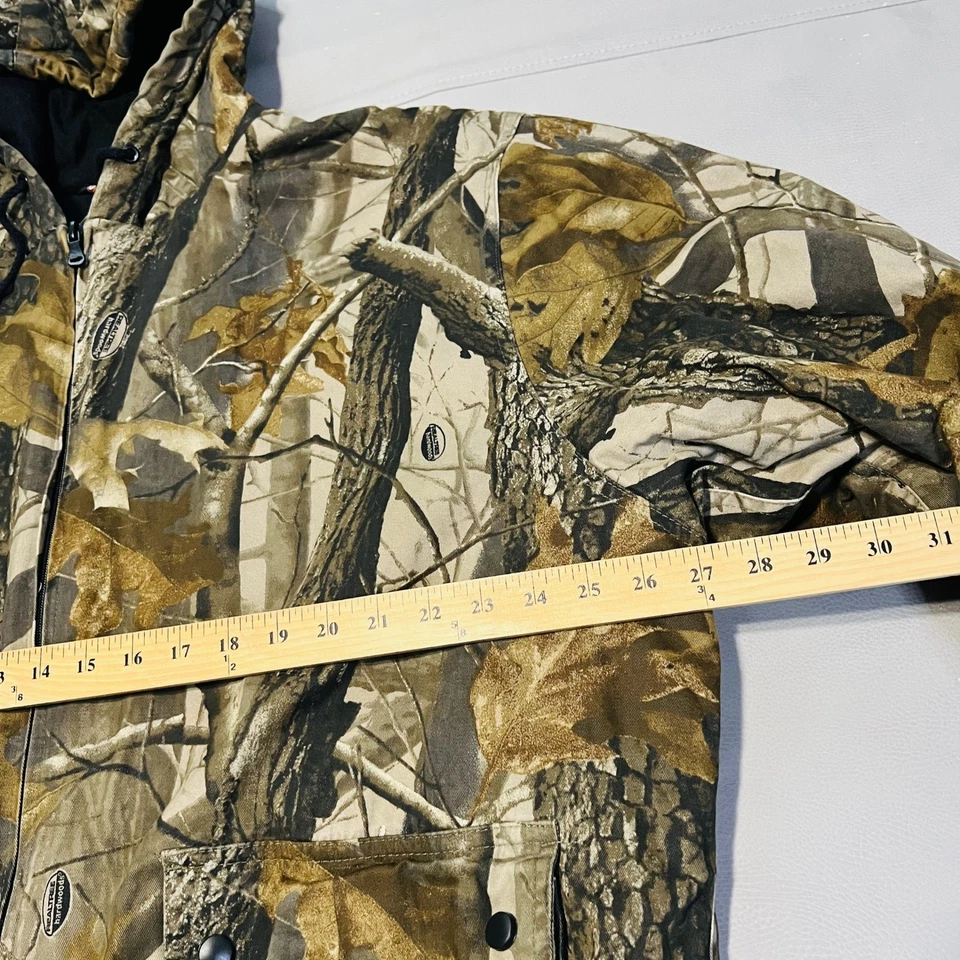 Outfitters Ridge Men Hunt Jacket Camo Zip Light Canvas Realtree Mossy Oak Y2K-XL - Image 4 of 4