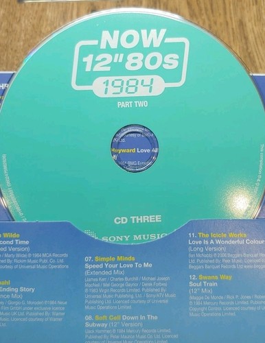Various Artists : NOW 12" 80s: 1984 - Part Two CD Box Set 4 Discs (2025) Music - Picture 7 of 8
