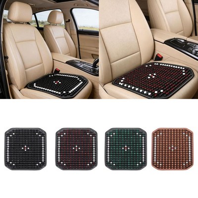 Wood Beaded Seat Mat Auto Cover Cushion Sturdy Comfortable Smooth Surface