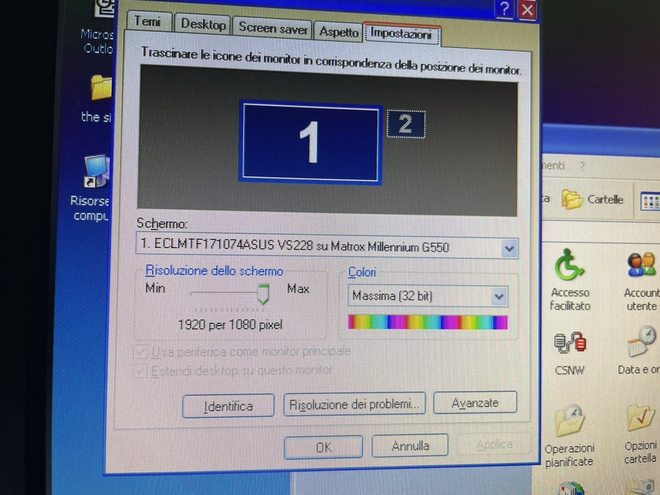 Scheda video AGP Matrox Millenium G550 32 MB G55+MDHA32DB Dual Head VGA DVI - Immagine 4 di 4