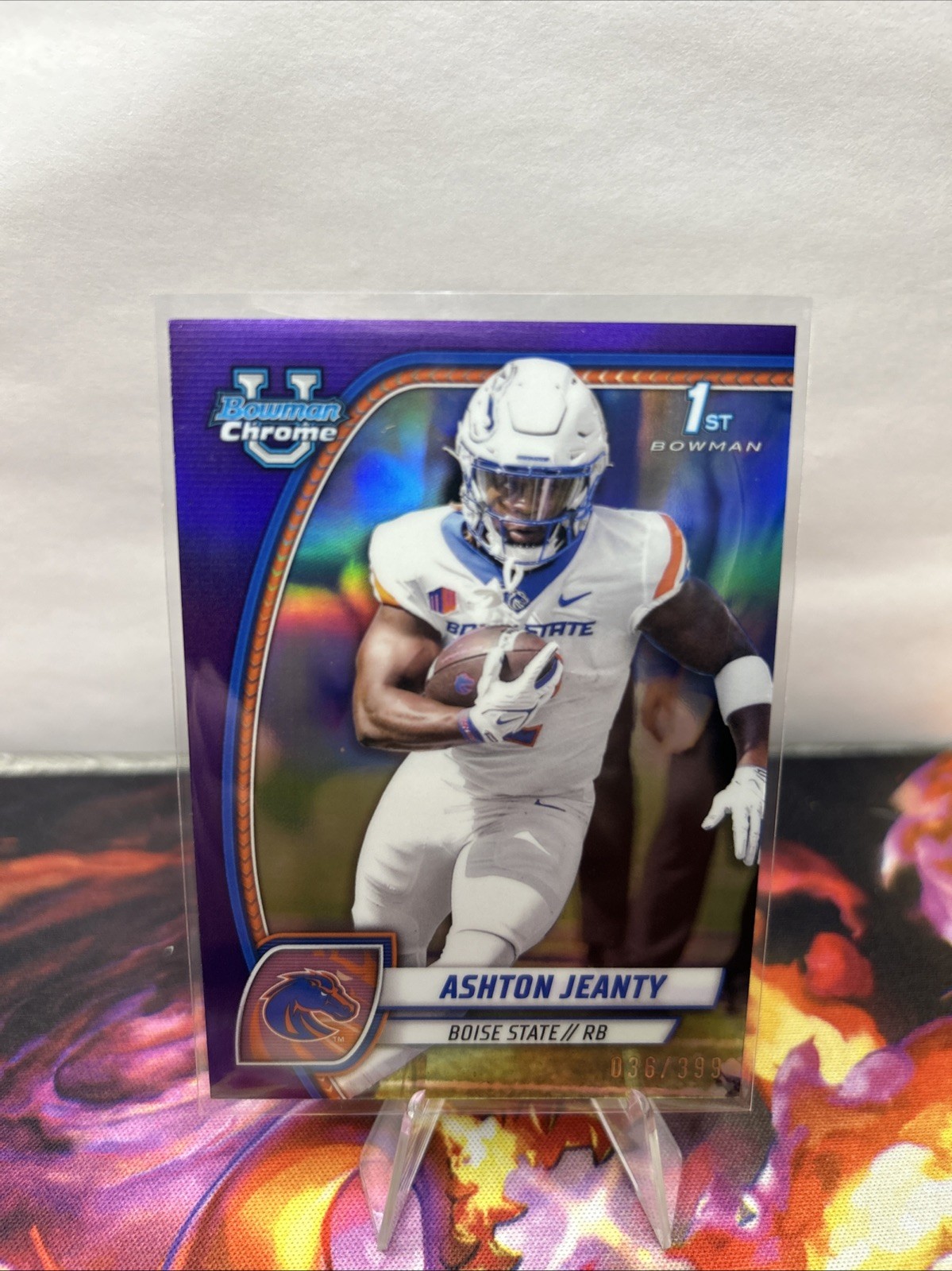 2024 Bowman University Chrome - Ashton Jeanty #17 Purple Refractor /399 (RC)
