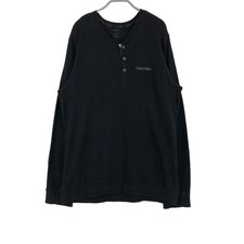 CALVIN KLEIN Men 1/4 Button Jumper Pullover Size M