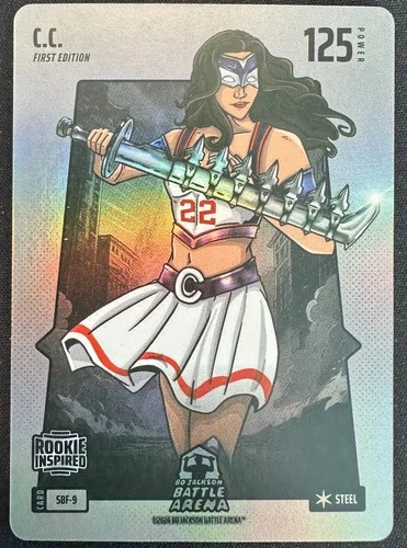 BO JACKSON BATTLE ARENA SILVER STEEL CAITLIN CLARK C.C. PWR 125 ROOKIE CC #SBF-9