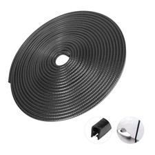 Auto Door Edge Guards,No Glue Car Door Protector Edge Guards,U 16.4Ft 5M Black