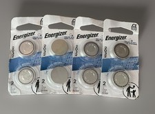 Energizer 2032 Lithium Coin Batteries 3V 4 Packs Of 2 Total 8 Batteries PD0425