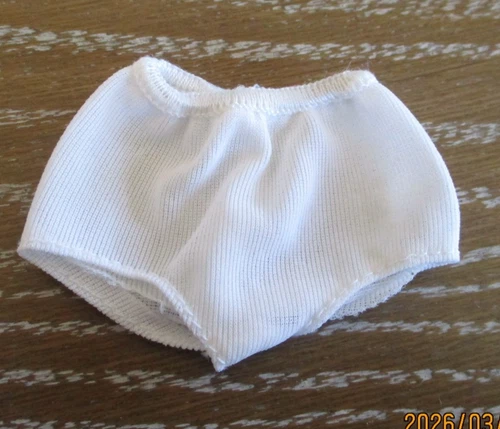 Vintage MOD Julia Nurse Doll Panties White Tricot HTF Underwear Barbie Panty