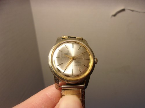Vintage Mortina 17 Jewel Herren Mechanische Armbanduhr Uhr Läuft - Bild 7 von 9