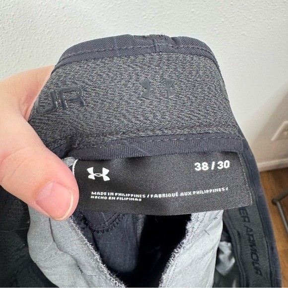 Under Armour Navy Windowpane Performance Pants Si… - image 5