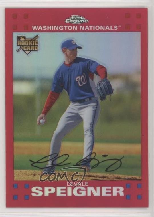 2007 Topps Chrome Red Refractor 33/99 Levale Speigner #294 Rookie RC 0q3