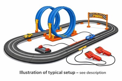 ''Rare 2001 Avon Double Loop Jump Race Track   Brand New & Sealed   RC Car Set''