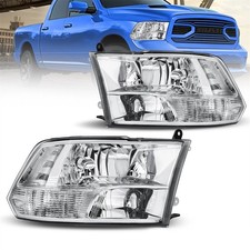 Chrome Front Lamp Headlights For 2011-2018 Dodge Ram 1500 2500 3500 4500 5500