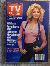 TV GUIDE 1984 March 31 April 6 Teri Copley Nashville vintage magazine (5e)
