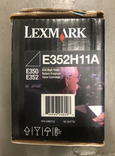 Lexmark E352H11A High Yield Black Laser Toner Cartridge