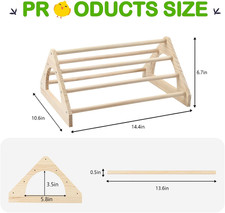 Large Wood Pine Chick Perch, Wooden Perch Chicks Toys for Coop and Brooder, S...